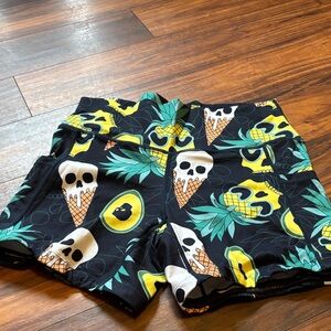 Constantly Varied Gear Black and Yellow Athletic Shorts